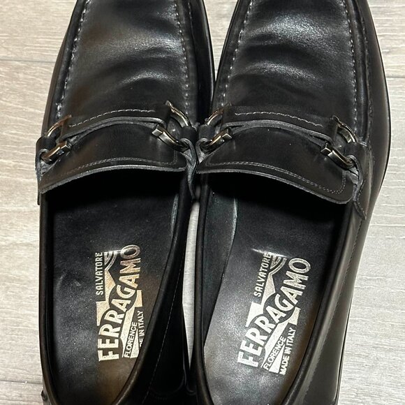 Salvatore Ferragamo Black Drivers (Loafers)